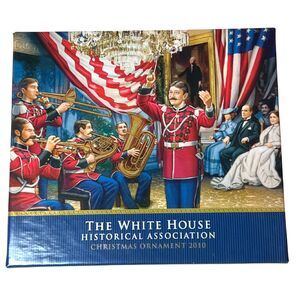 White House Historical Association 2010 Christmas Ornament Army Navy Reception